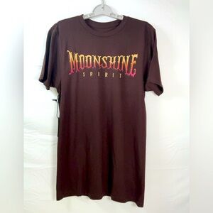NWT Men’s Brad‎ Paisley Moon Shine Spirit Comes Alive Guitar T-Shirt Brown Small